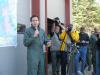 Former Minnesota Gov. Tim Pawlenty speaks in Cook County during the Ham Lake Fire. Submitted by Sue Weber